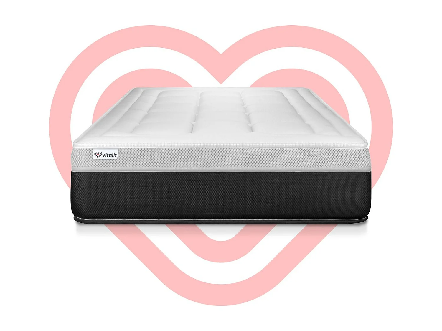 Matras 80x190 cm pocketveren en traagschuim - Vital Form