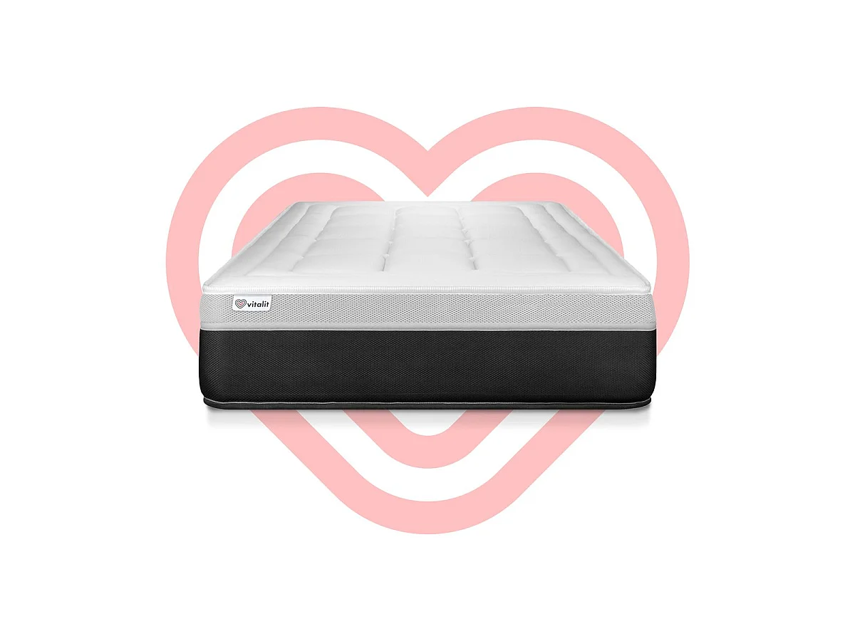 Matelas 80x190 cm Ressorts ensachés et Mémoire de forme - Vital Form
