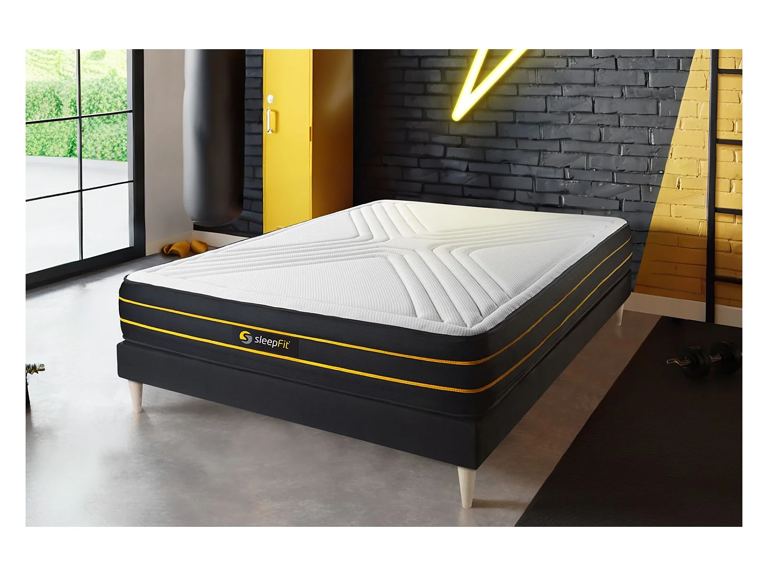 ULTRA Matratze 200x200cm, Memory-Schaum und Mikro-Taschenfedern, Härtegrad 2, Höhe: 26cm, 7 Komfortzonen