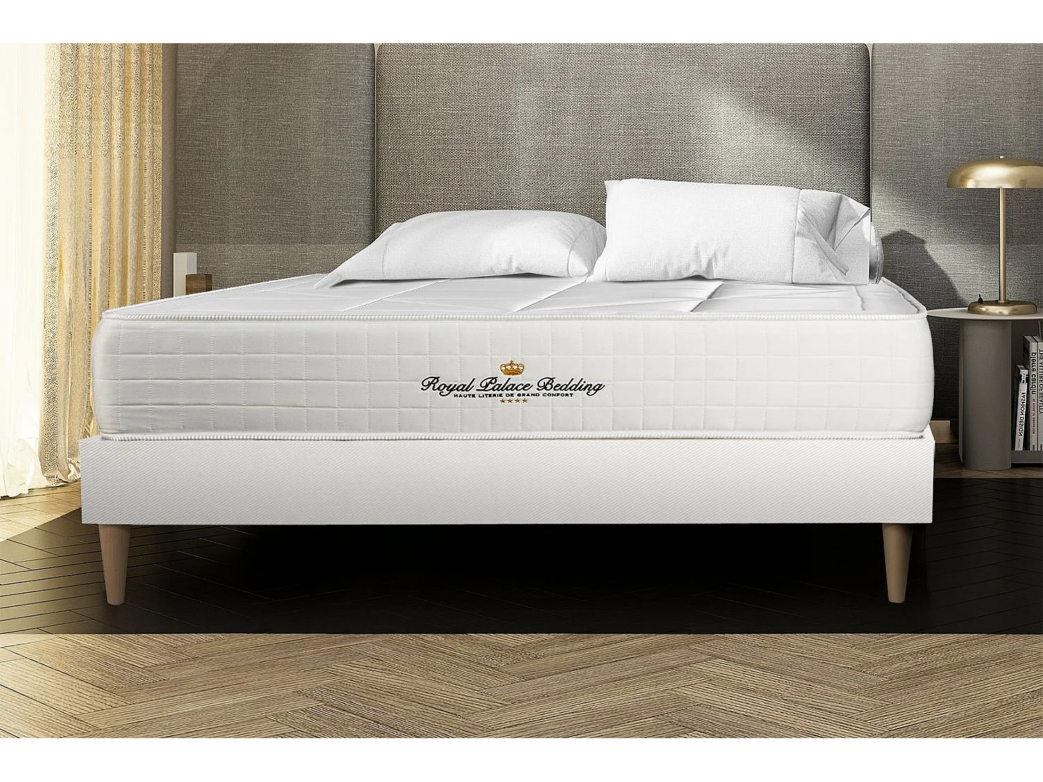 Matelas 140x210 cm Ressorts ensachés et Mémoire de forme - Windsor