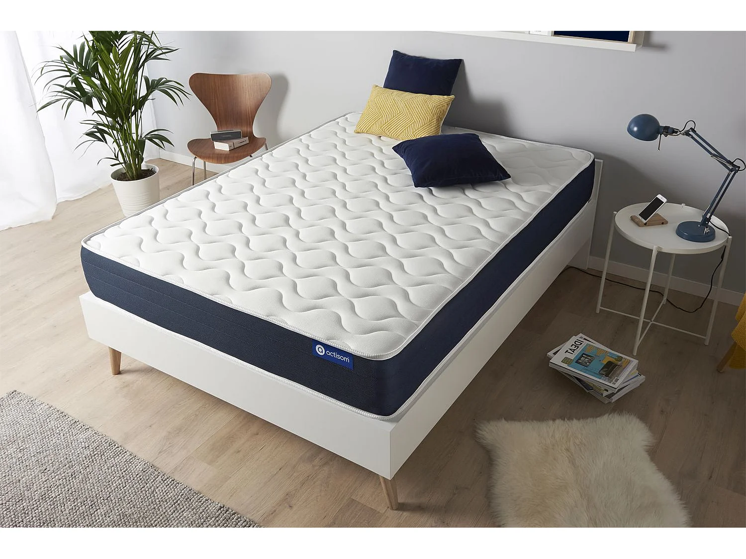 Colchão ACTISOM Actimemo Sleep (100x200 cm - Espuma Viscoelástica- Altura: 22 cm)