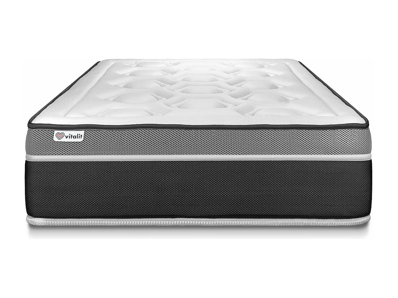 Matras 100x220 cm Pocketveren en traagschuim - Vital Care