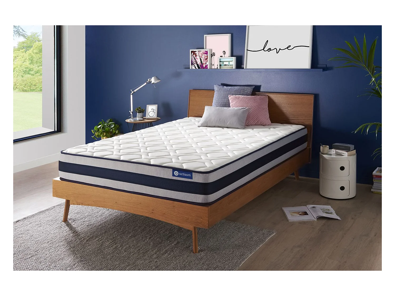 Actiflex ergo matras 180x220cm , Matrasdikte : 24 cm , Pocketveren en traagschuim , Stevig, 5 comfortzones