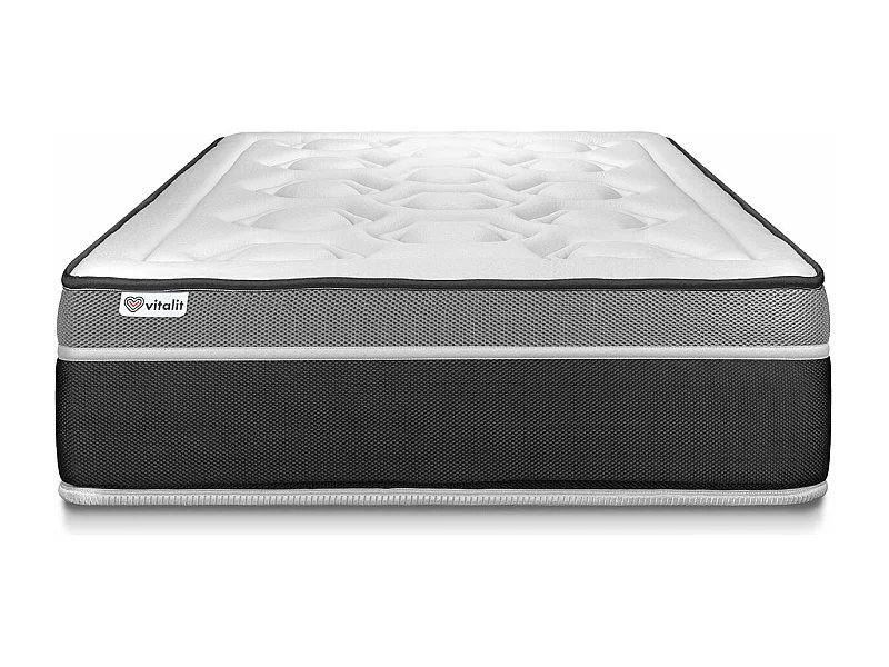 Matelas 120x190 cm Ressorts ensachés et Mémoire de forme - Vital Care