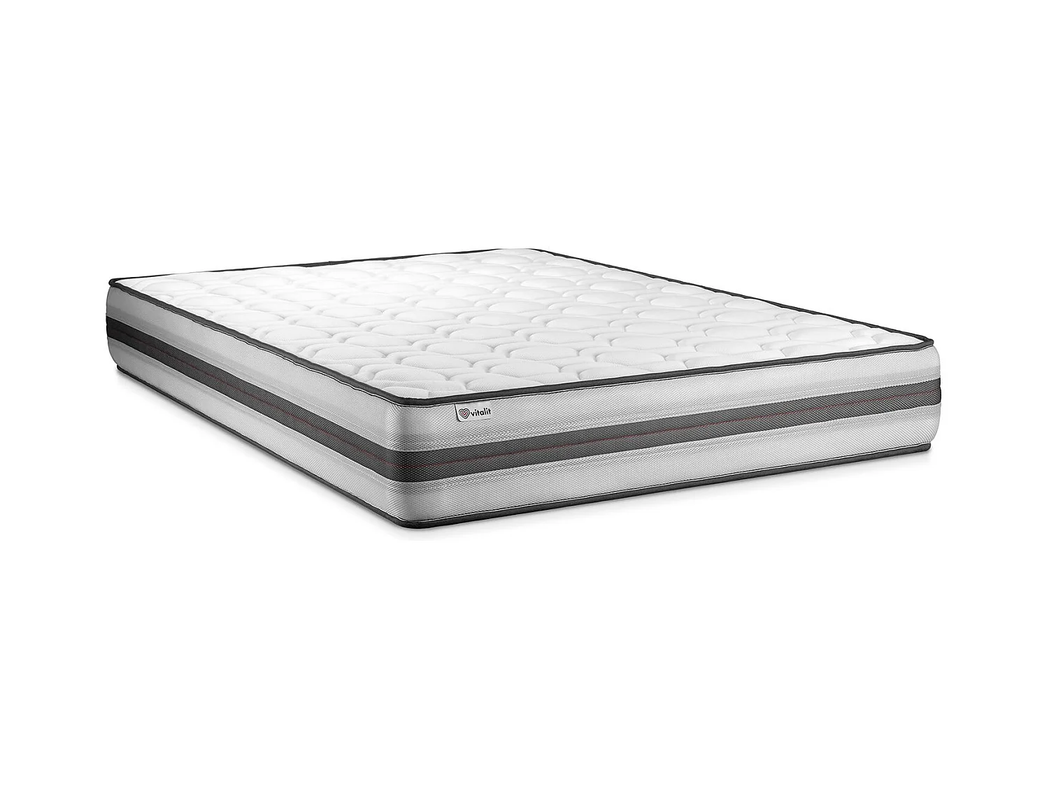 Matelas 160x220 cm Ressorts ensachés et Mémoire de forme - Vitalpower Recover