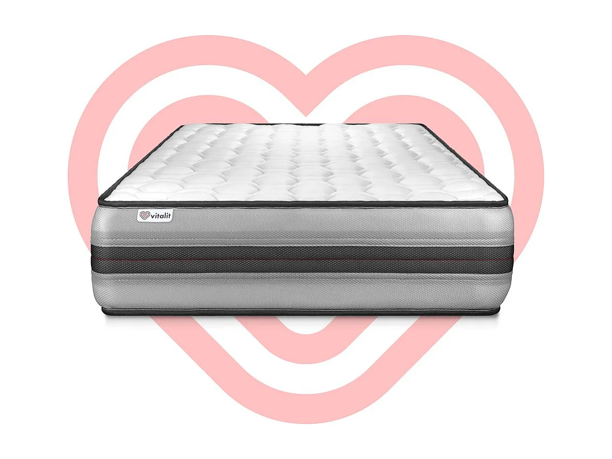 Matras 120x190 cm pocketveren en traagschuim - Vitalpower Recover