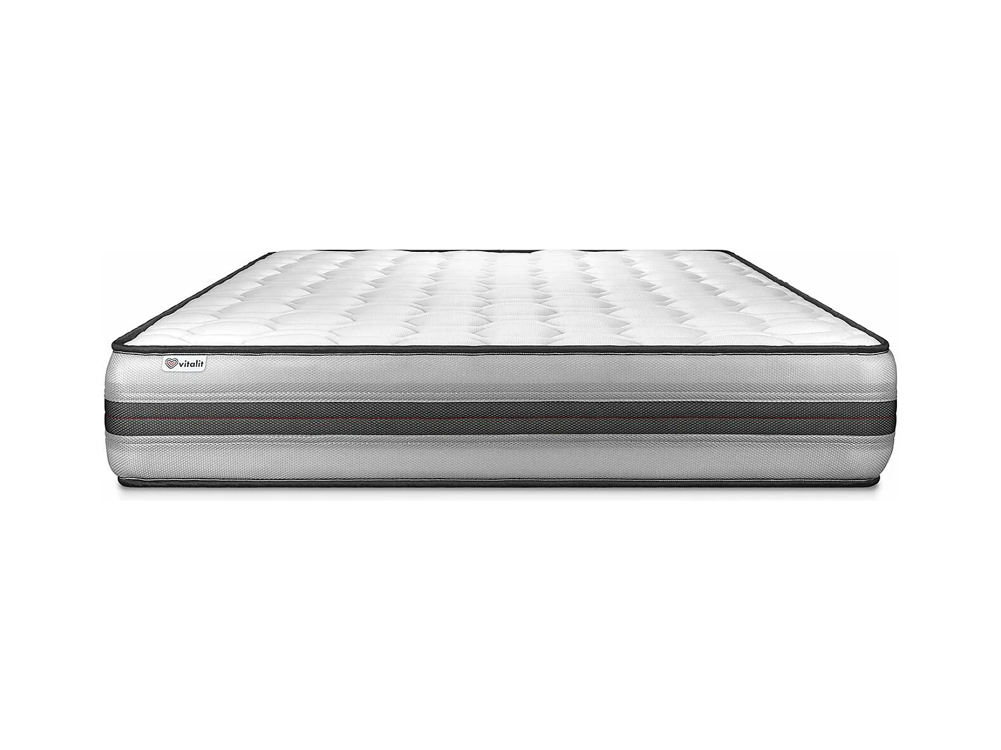 Matelas 130x200 cm Ressorts ensachés et Mémoire de forme - Vitalpower Recover