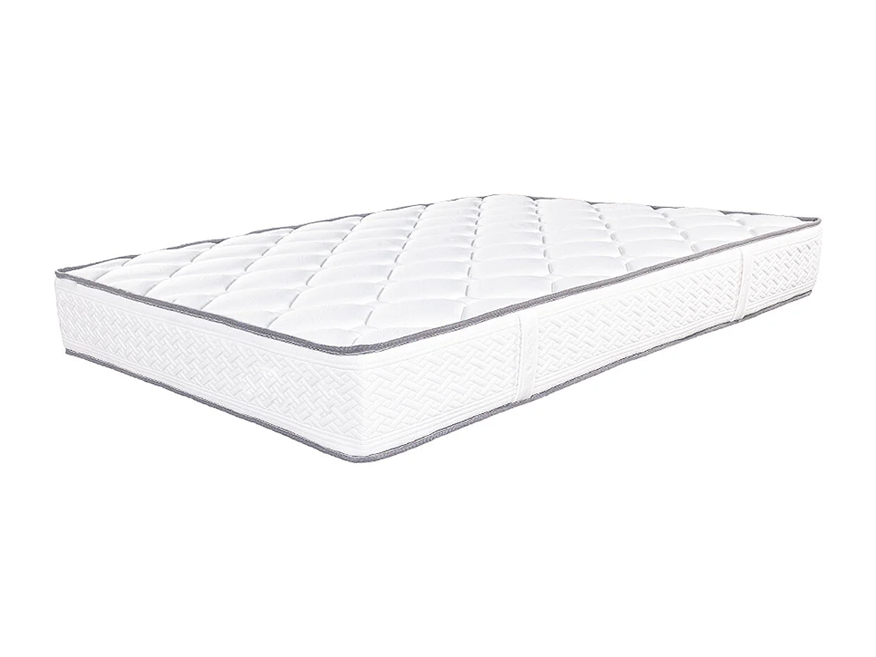 Matelas réversible ROMA, 140x190 cm, en mousse Memosoft100 à mémoire de forme et indépendance du couchage, épaisseur 20cm