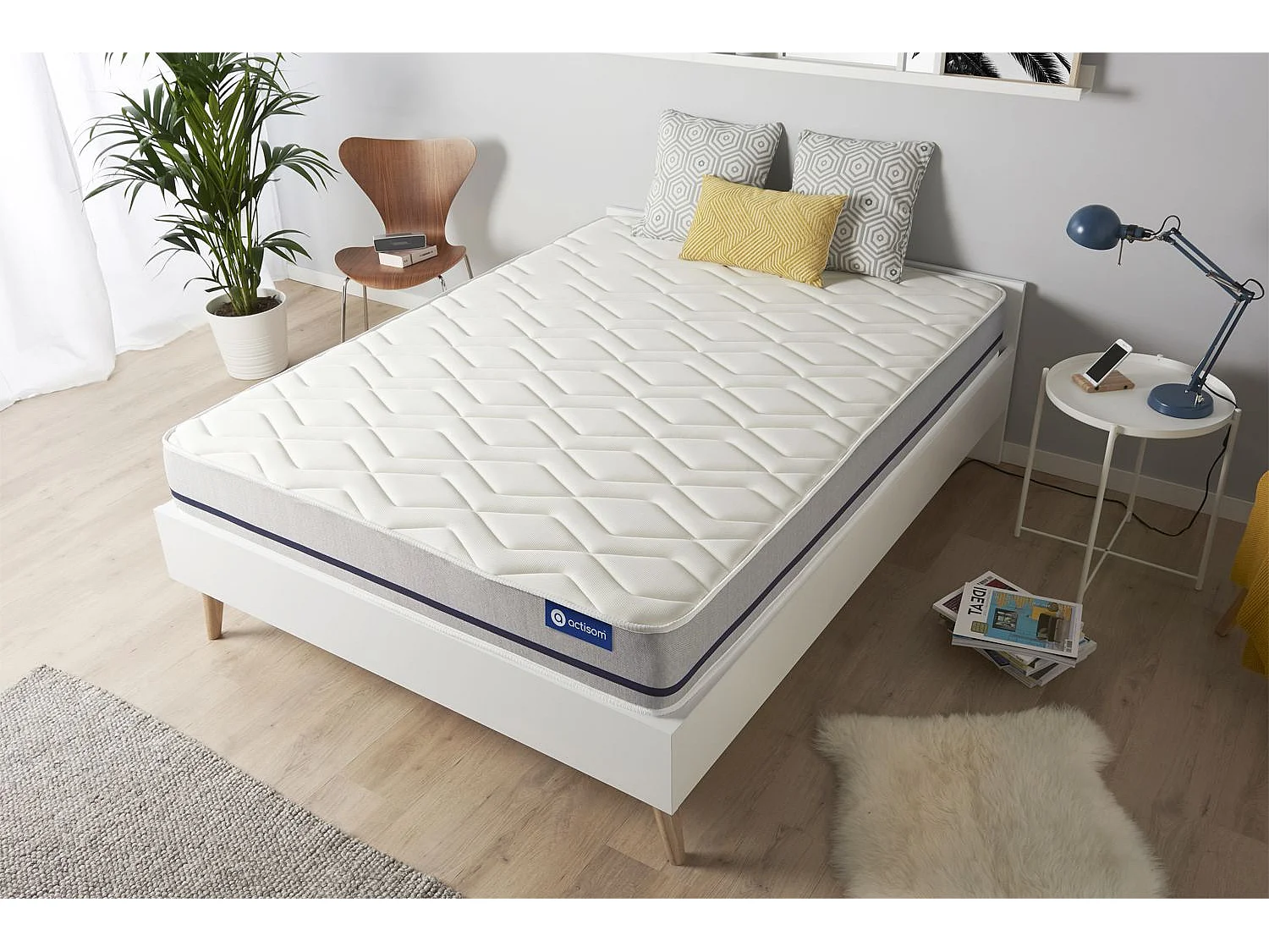 Actimemo soft matras 80x220cm , Matrasdikte : 20 cm , Traagschuim , Vrij stevig, 3 comfortzones