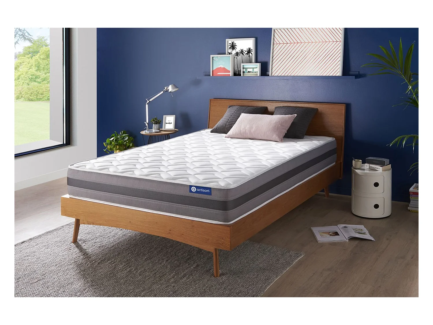 Actiflex relax matras 180x220cm , Matrasdikte : 24 cm , Pocketveren en traagschuim , Vrij stevig, 5 comfortzones