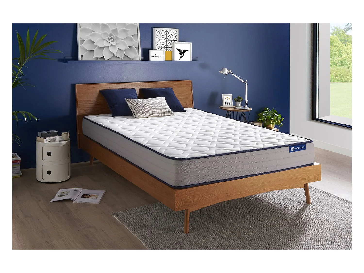 Actiflex form matras 180x220cm , Matrasdikte : 22 cm , Pocketveren en traagschuim , Stevig, 5 comfortzones