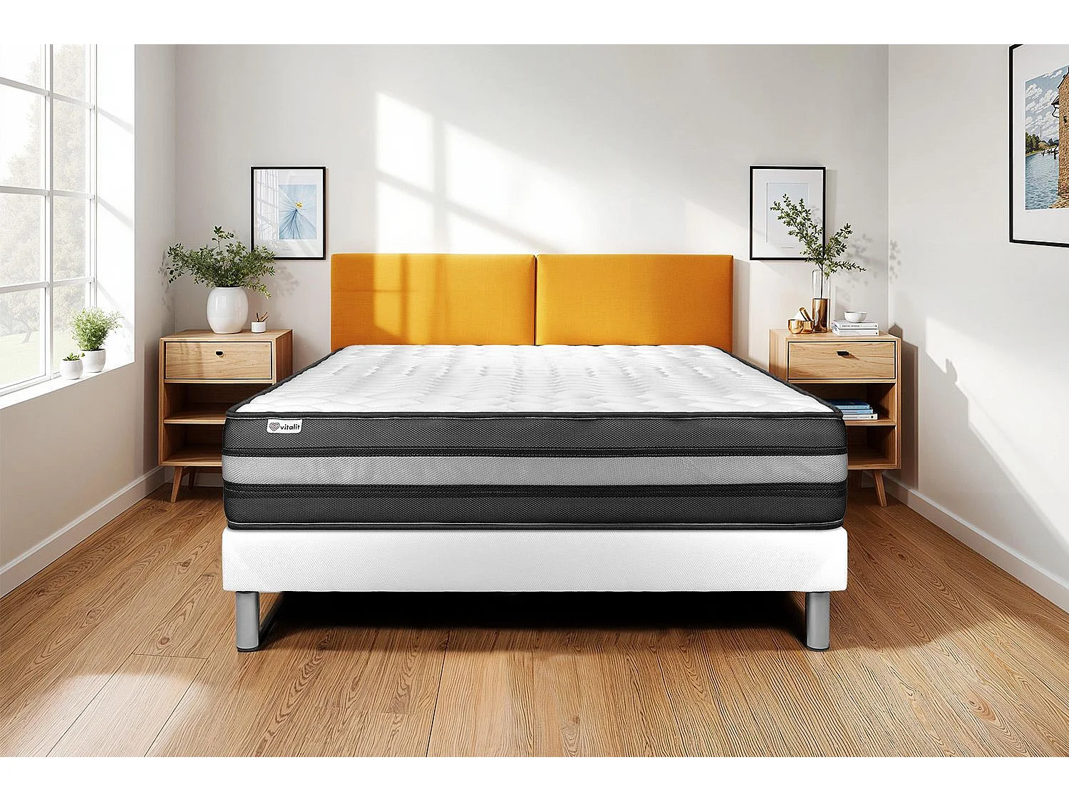 Matras 130x200 cm Traagschuim - Vital Power Zen