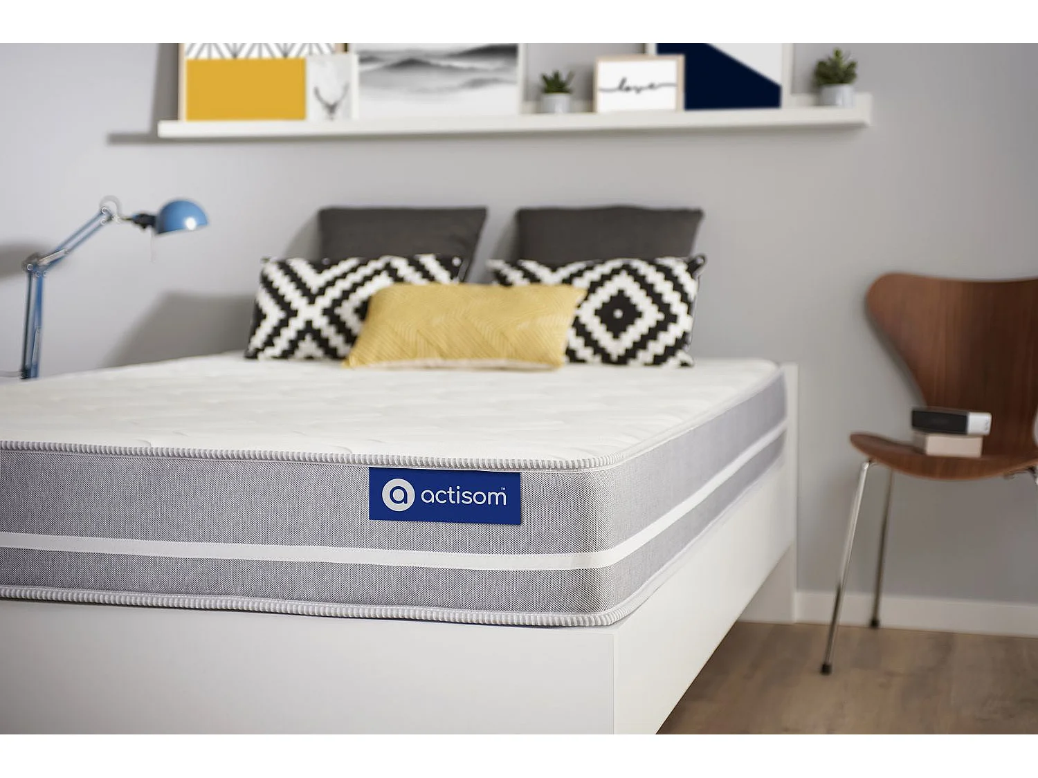 Actimemo touch matras 105x200cm , Matrasdikte : 20 cm , Traagschuim , Gebalanceerd, 3 comfortzones