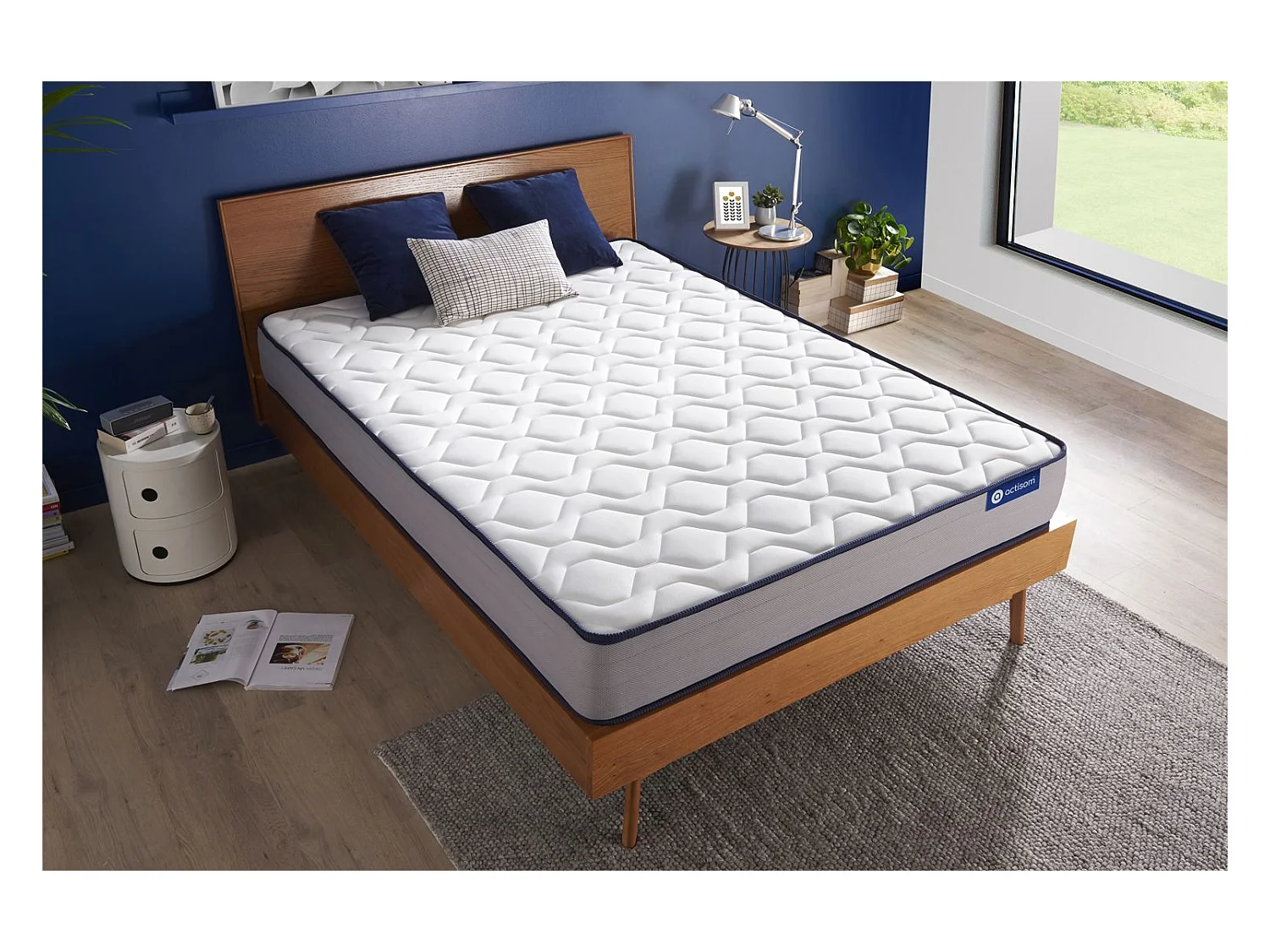 Matelas 160x210 cm Ressorts ensachés et Mémoire de forme - Actiflex Form