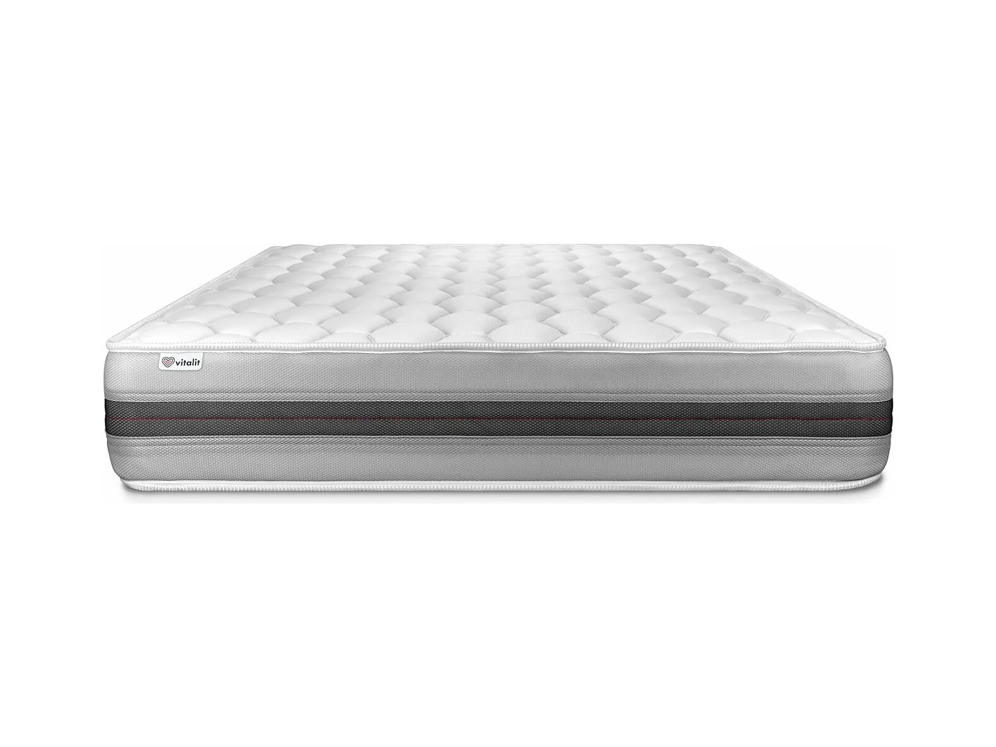 Matelas 130x200 cm Ressorts ensachés et Mémoire de forme - Vitalspring Recover