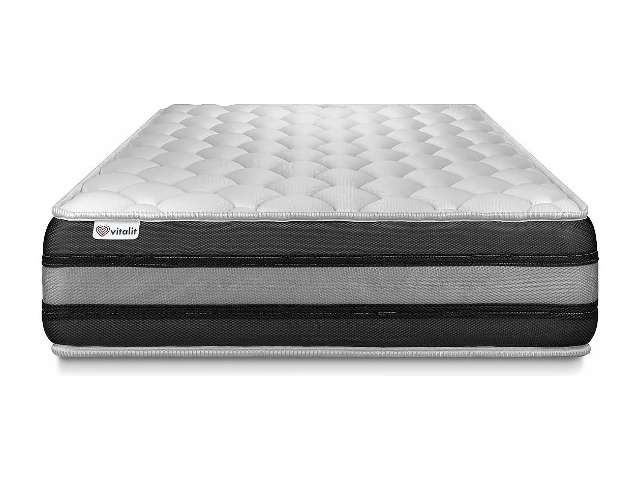 Matelas 100x200 cm Ressorts ensachés et Mémoire de forme - Vitalspring Zen
