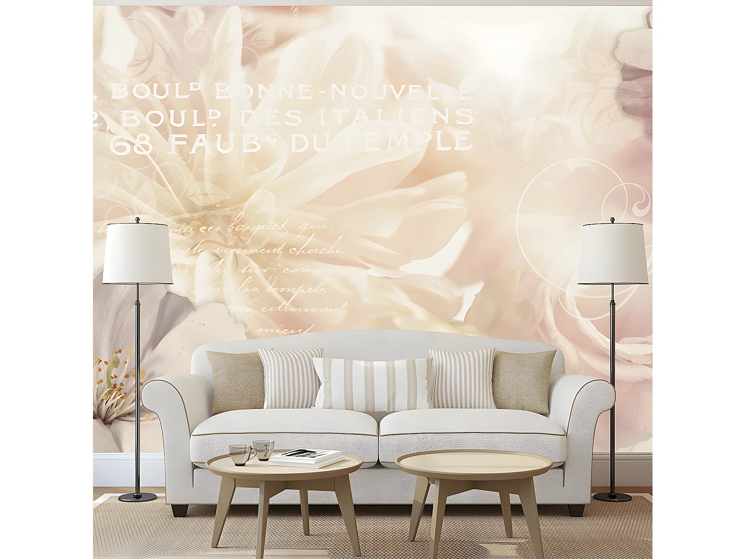 Papier peint intissé Vintage et Retro Kiss of Gentleness 100x70 cm