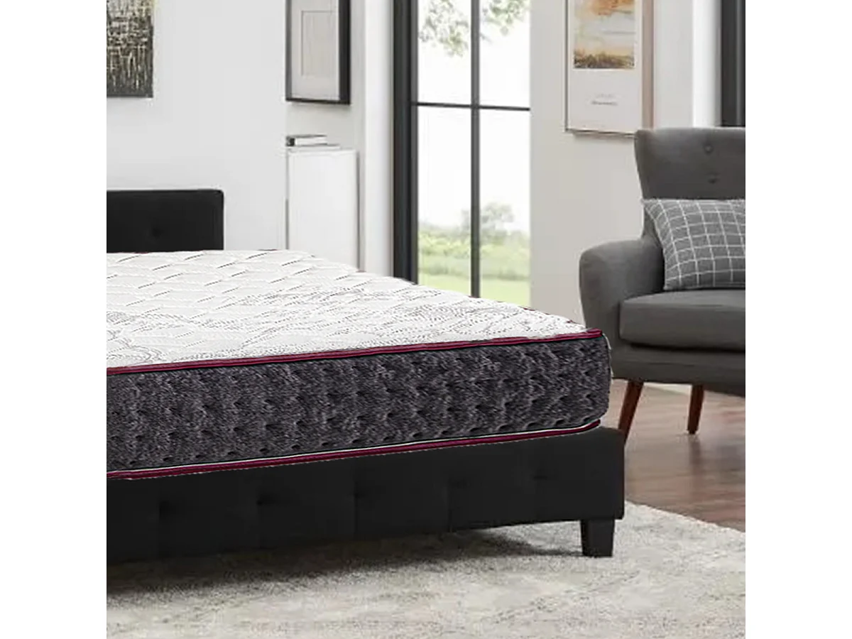 Matelas réversible KIERA, Queen Size, 160x200 cm, en mousse mémoire de forme haute adaptabilité et ergonomique, indépendance du couchage, épaisseur 24cm