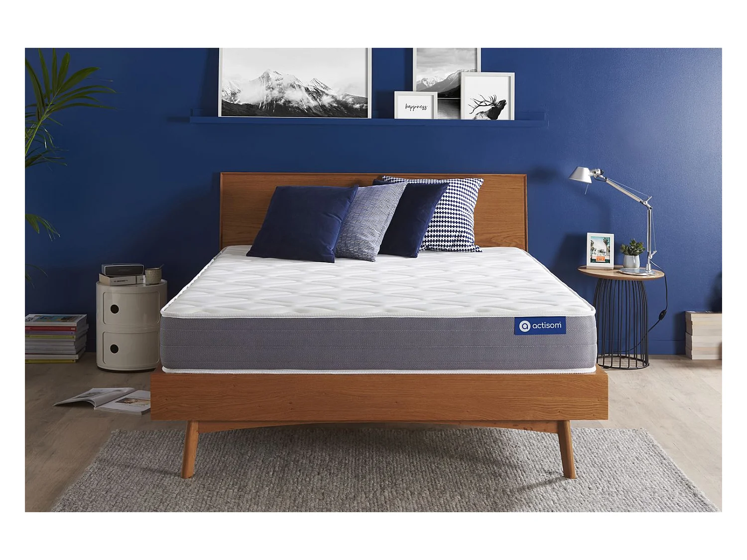 Matelas 160x190 cm Ressorts ensachés et Mémoire de forme - Actiflex Dream