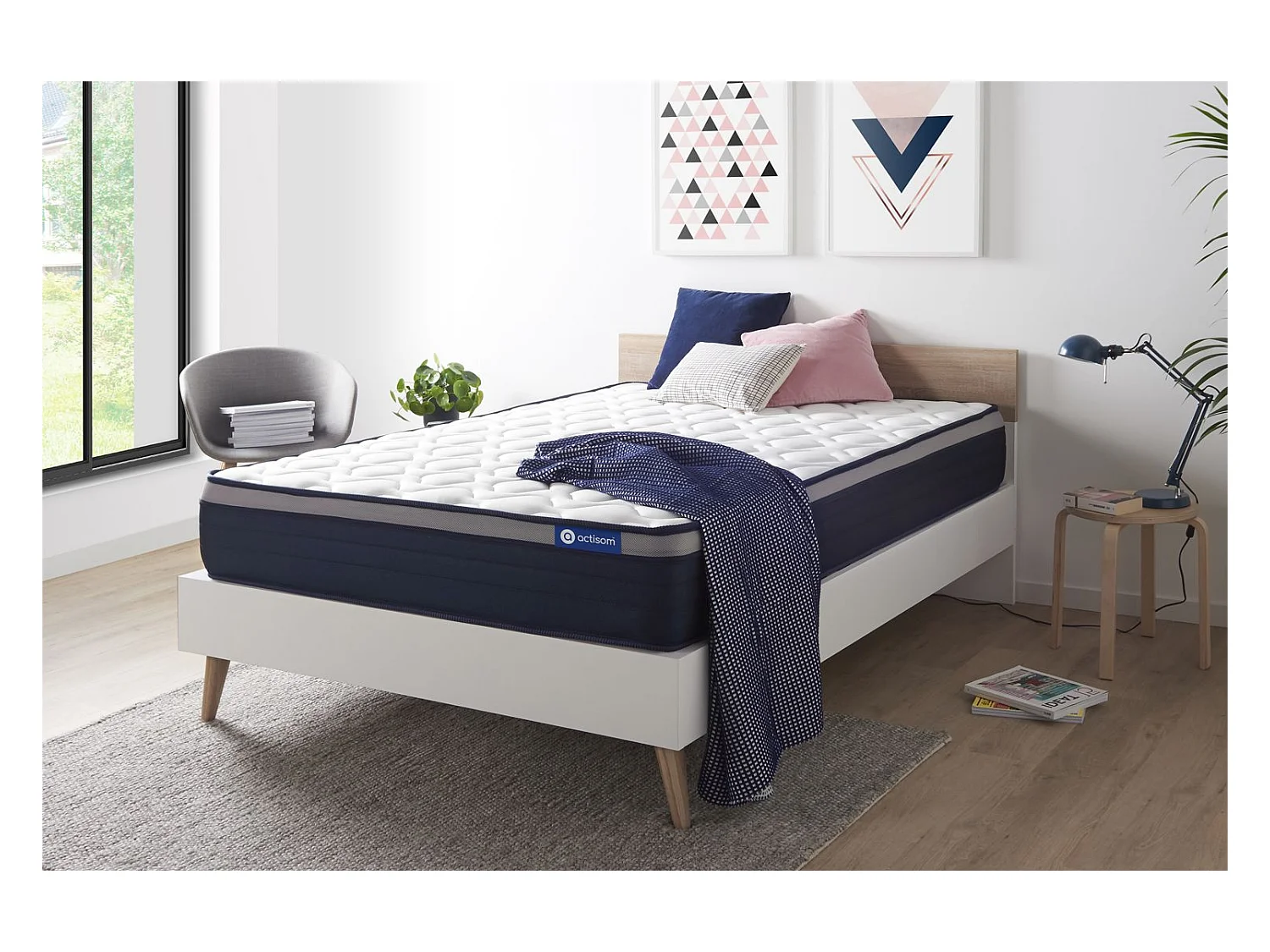 Materac Actilatex max 150x190cm, Grubosc : 26 cm, Lateks i pianka z pamiecia ksztaltu, Wysoki, 7 stref komfortu