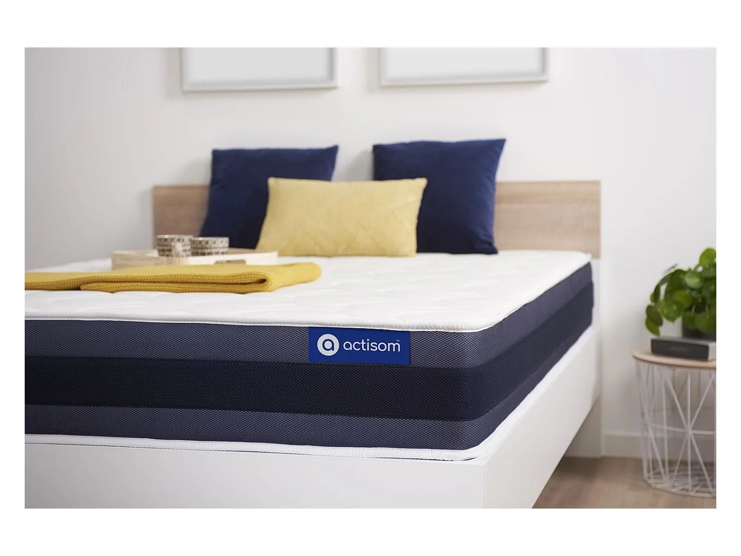 Colchón Actilatex morpho 70x190cm, Grosor: 24cm, Látex y espuma viscoelástica, Equilibrado, 5 zonas de confort