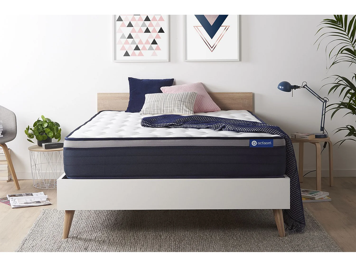 Actilatex max matras 140x220cm , Matrasdikte : 26 cm , Latex en traagschuim , Stevig, 7 comfortzones