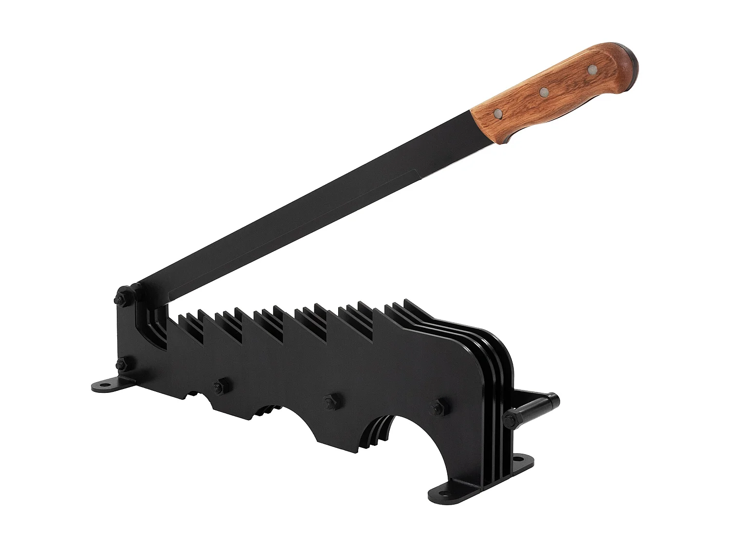 Couteau à copeaux fendeur de bûches fendeuse à main bois noir avec poignée