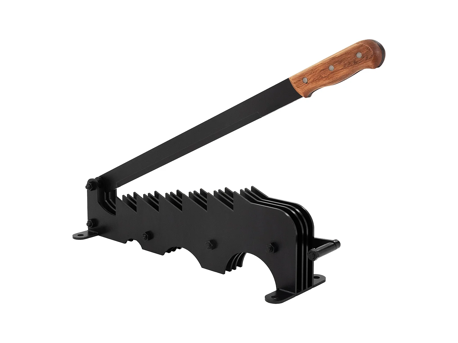 Astillador cortador manual de leña hacha de hierro fundido tronzadora madera