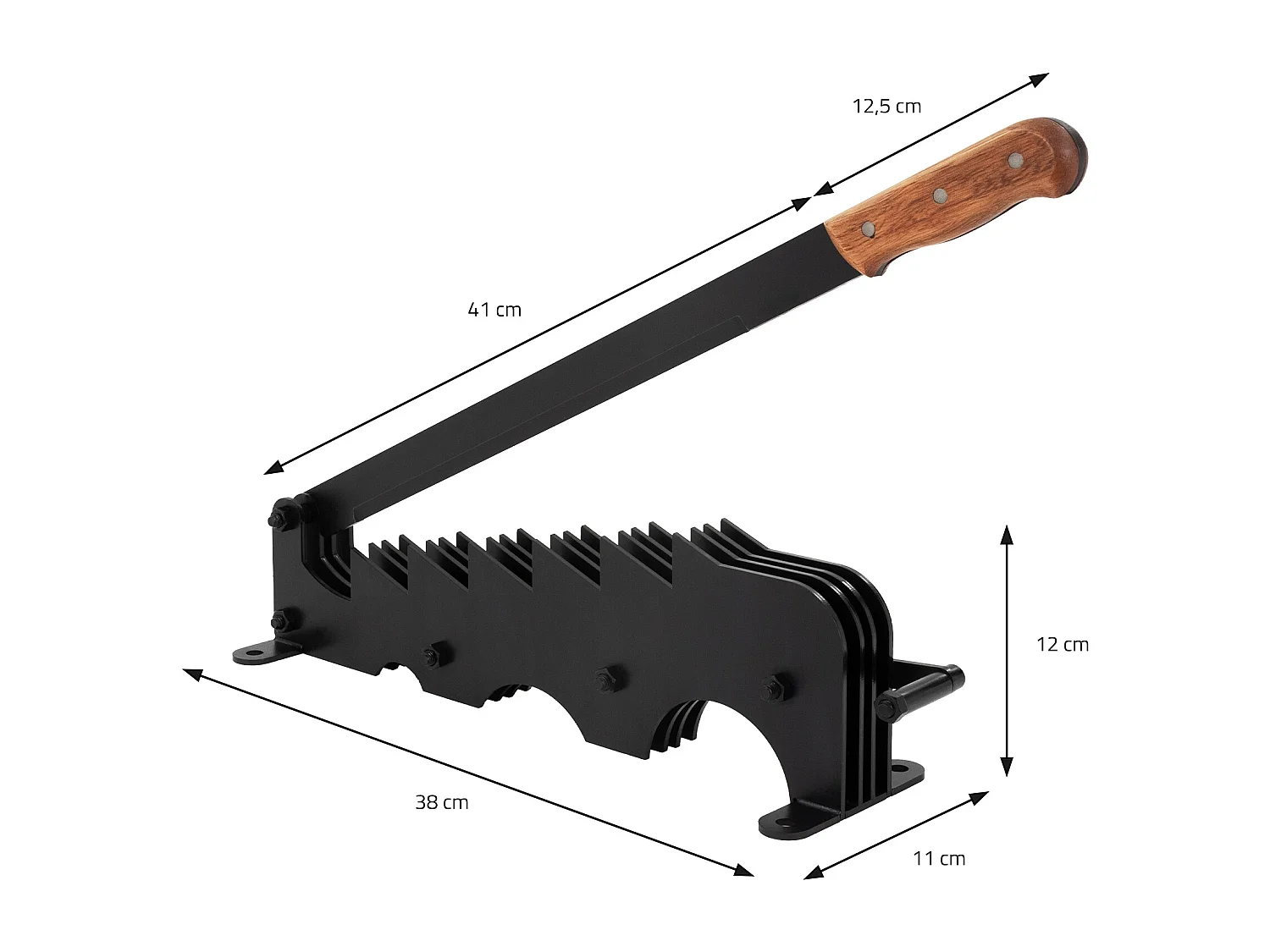 Spaccalegna manuale bilanciata con manico antiscivolo ghisa coltello truciolo