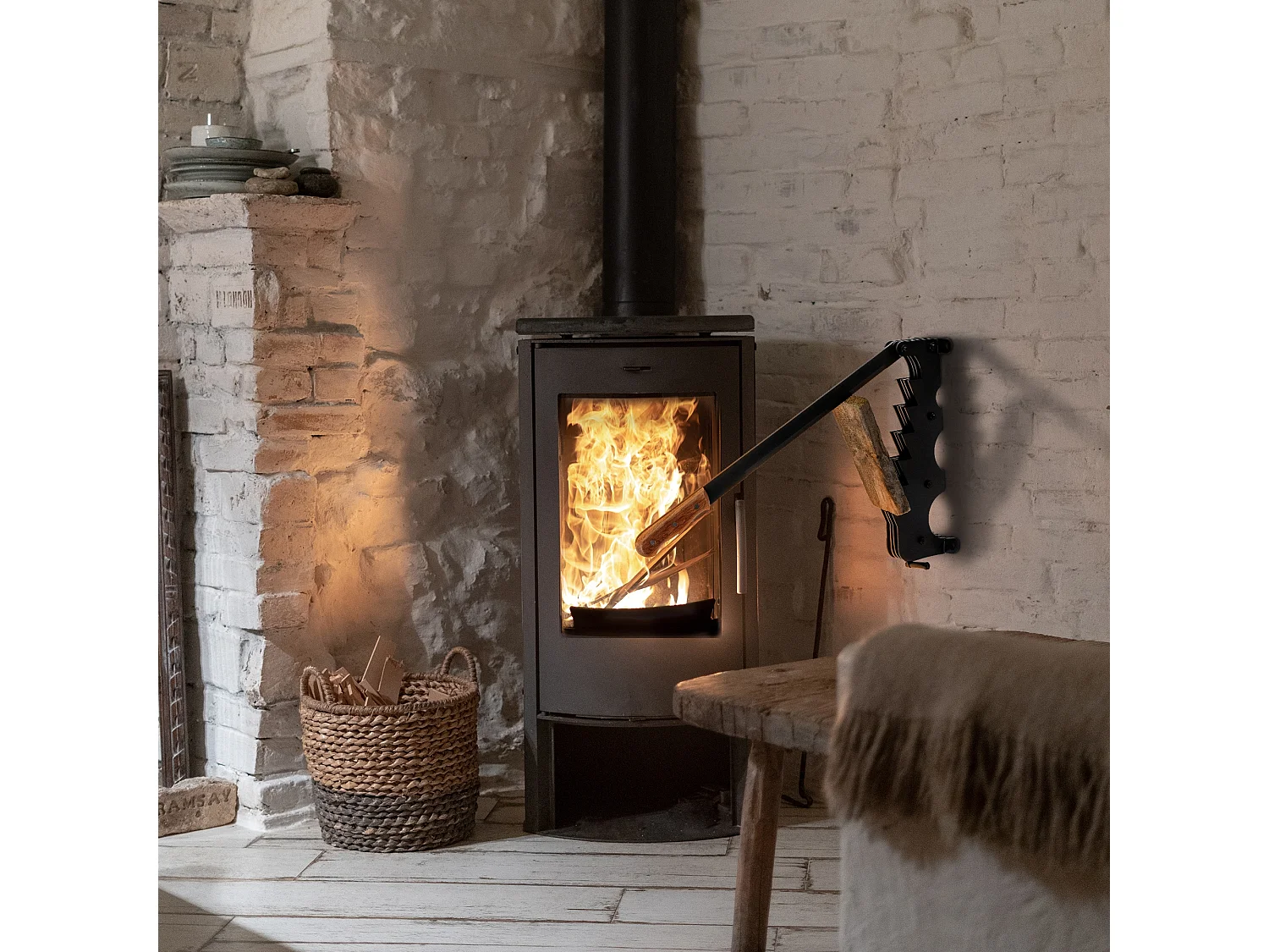 Spaccalegna manuale bilanciata con manico antiscivolo ghisa coltello truciolo