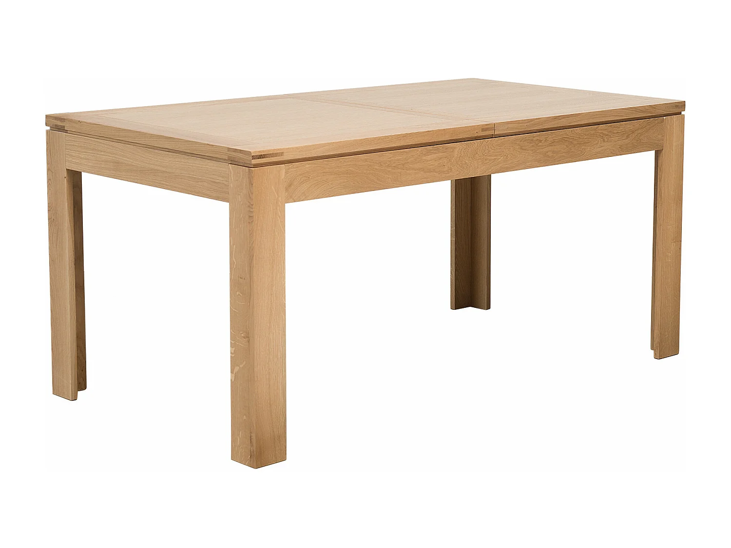 Table rectangulaire à rallonges L160/240  + 4 chaises tissu - BOSTON