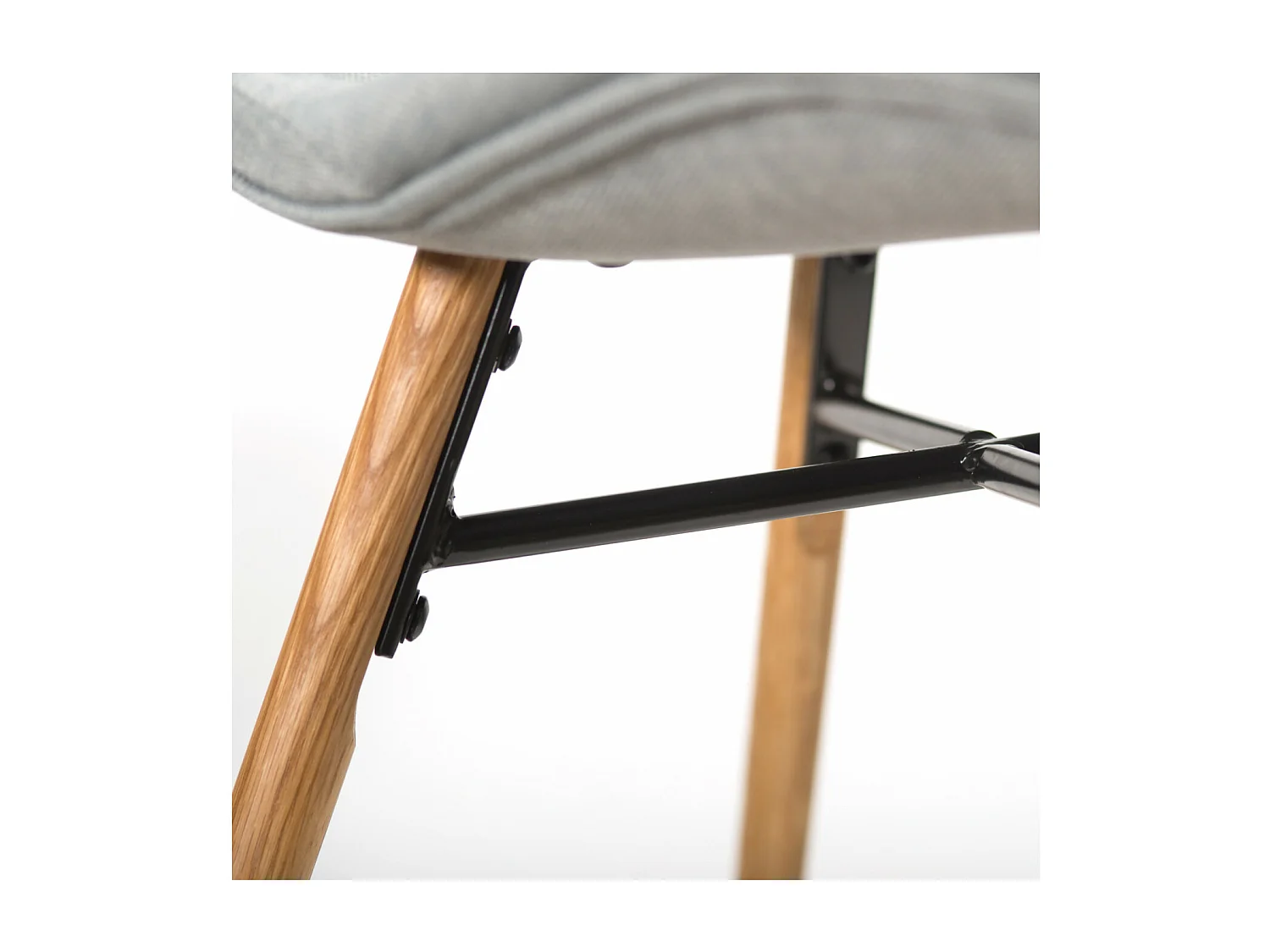 Table rectangulaire à rallonges L160/240  + 4 chaises tissu - BOSTON