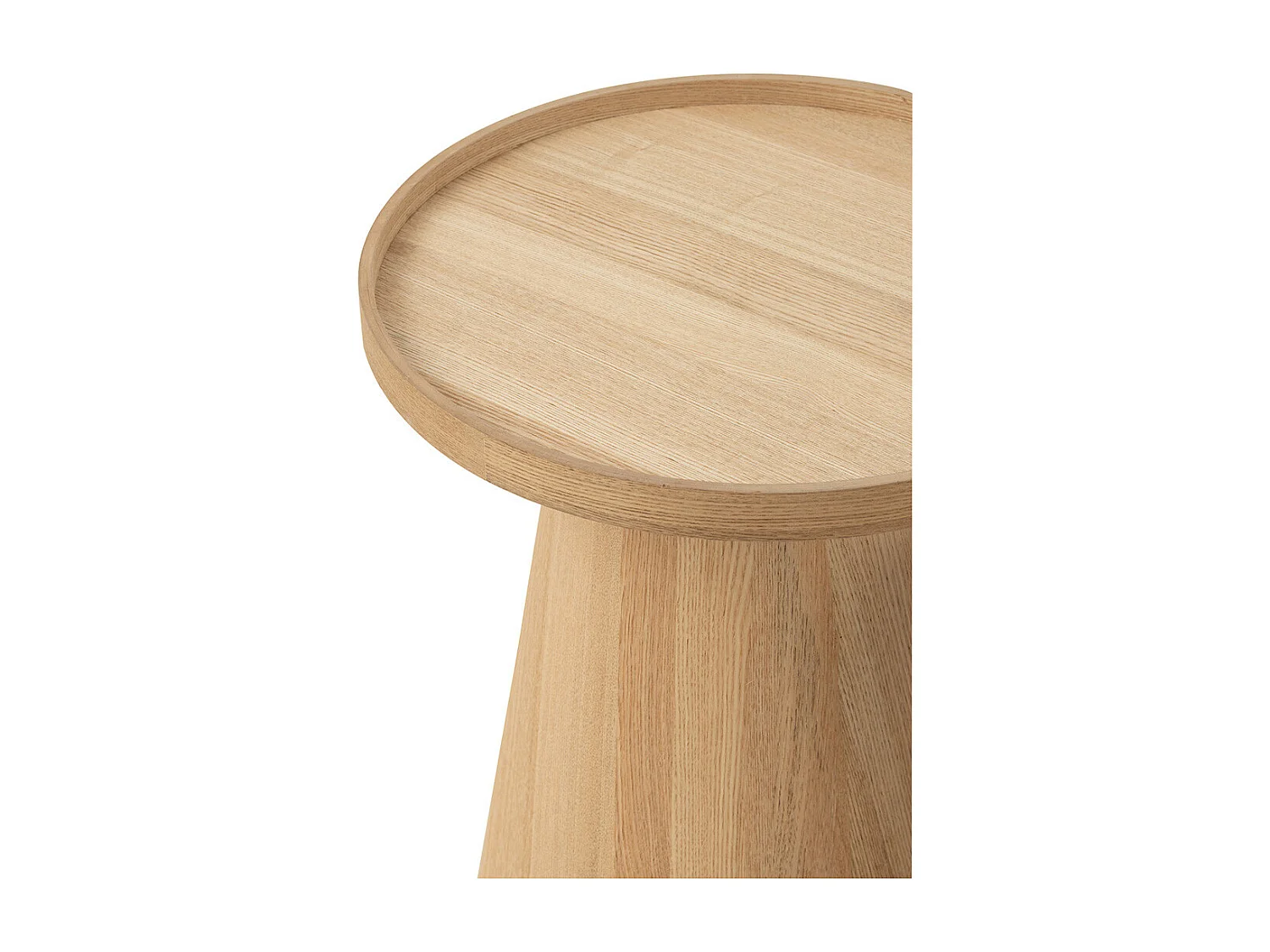 Lot de 2 Tables d'Appoint "Rebord" 50cm Naturel