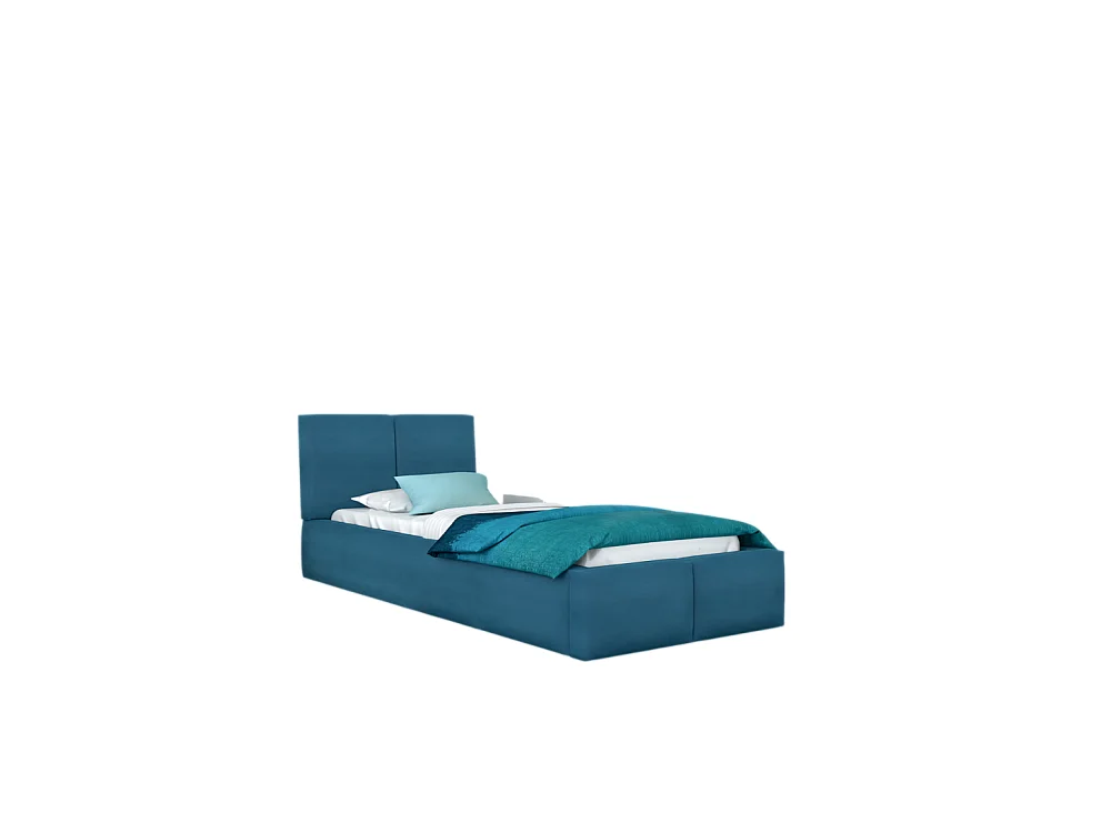 Lit coffre Tesia 90x200  - Sommier inclus Azur