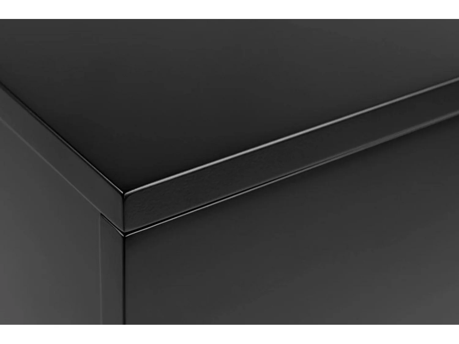 Avignon Nachttisch 2 Schubladen schwarz.