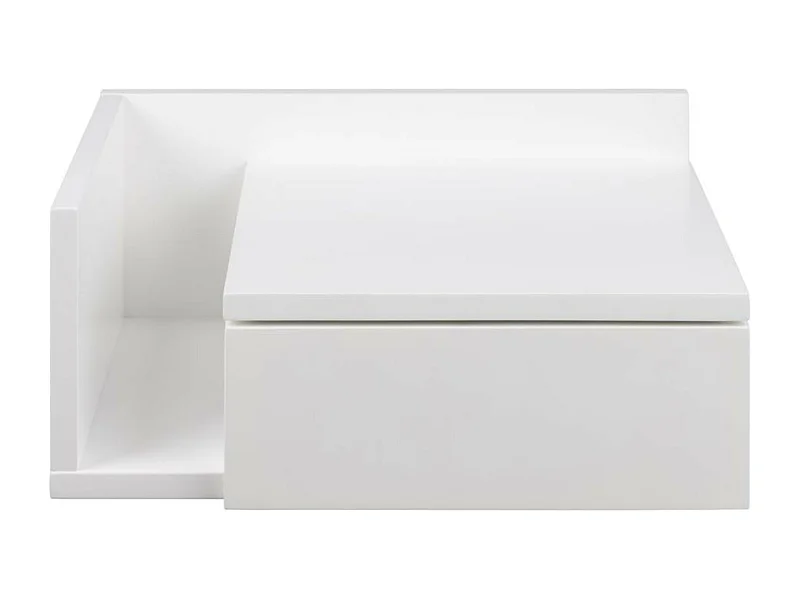 Ashlan Nachttisch 1 Schublade 1 Regal weiß.