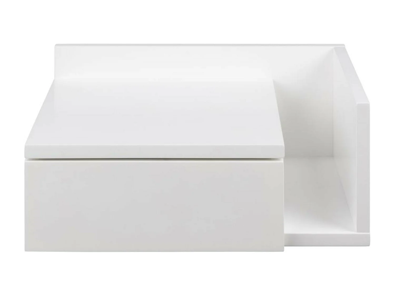 Ashlan Nachttisch 1 Schublade 1 Regal weiß.