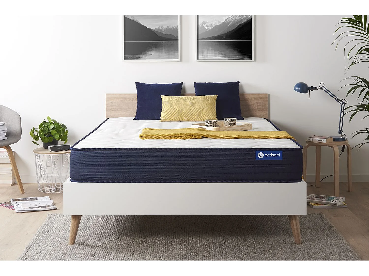 Materasso Actilatex life 135x190cm - Spessore : 22cm - Lattice e memory foam - Molto rigido