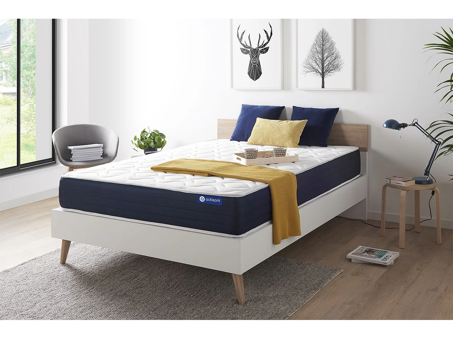 Colchão ACTISOM Actilatex Sleep (160x195 cm - Espuma Viscoelástica- Altura: 22 cm)