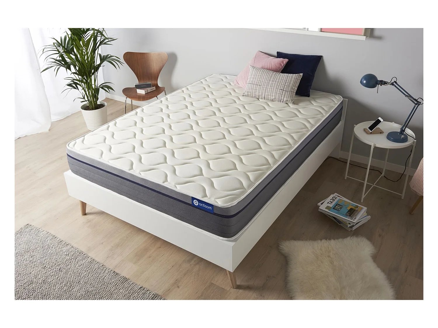 Actimemo zen matras 180x220cm , Matrasdikte : 26 cm , Traagschuim , Gebalanceerd, 7 comfortzones
