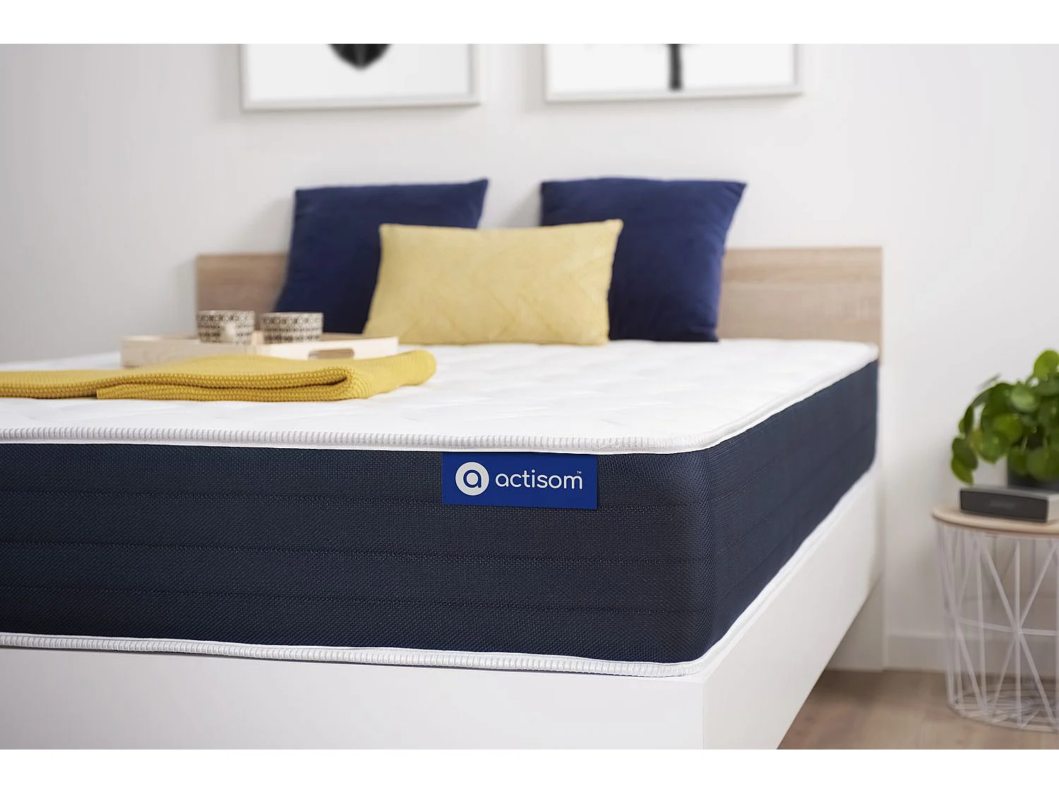 Colchón Actilatex sleep 70x200cm, Grosor: 22cm, Látex y espuma viscoelástica, Equilibrado, 5 zonas de confort