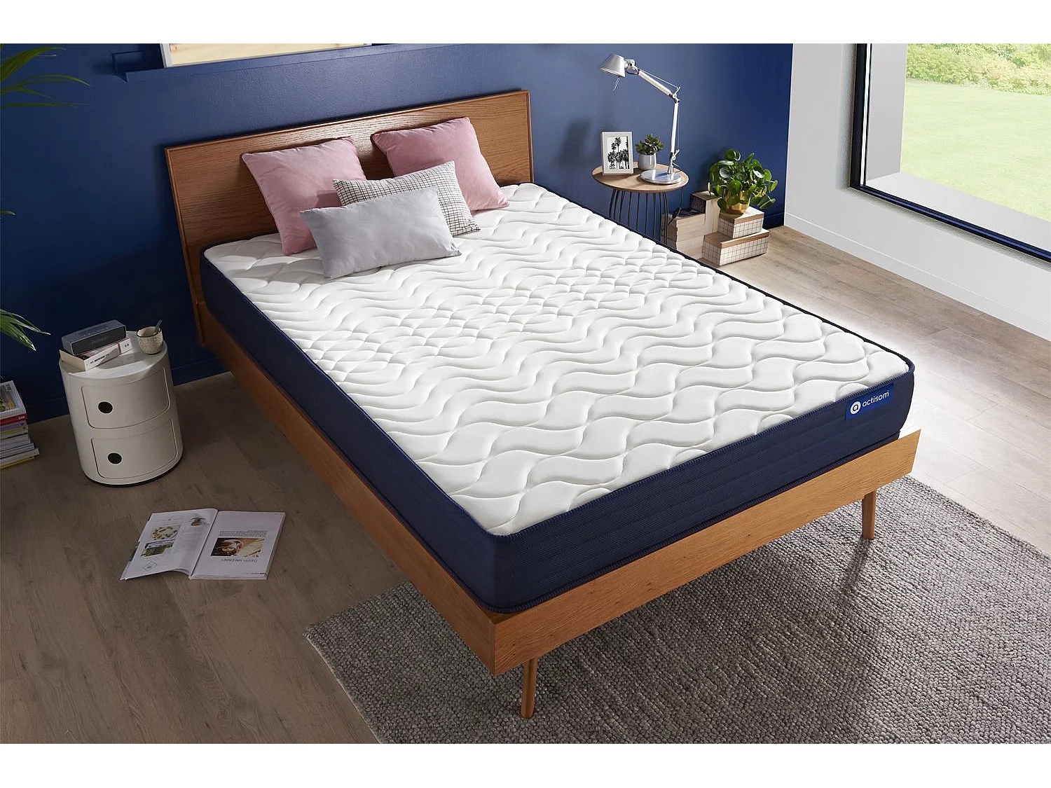 Matelas 120x210 cm Ressorts ensachés et Mémoire de forme - Actiflex Life