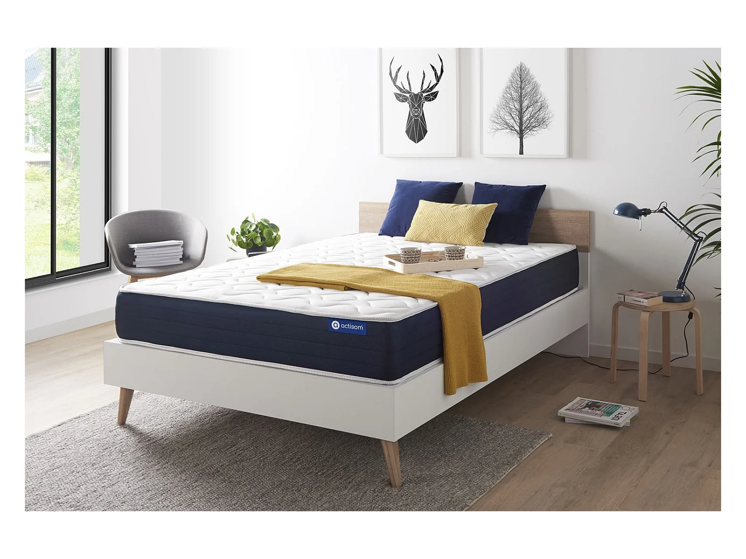 Colchón Actilatex sleep 150x200cm, Grosor: 22cm, Látex y espuma viscoelástica, Equilibrado, 5 zonas de confort