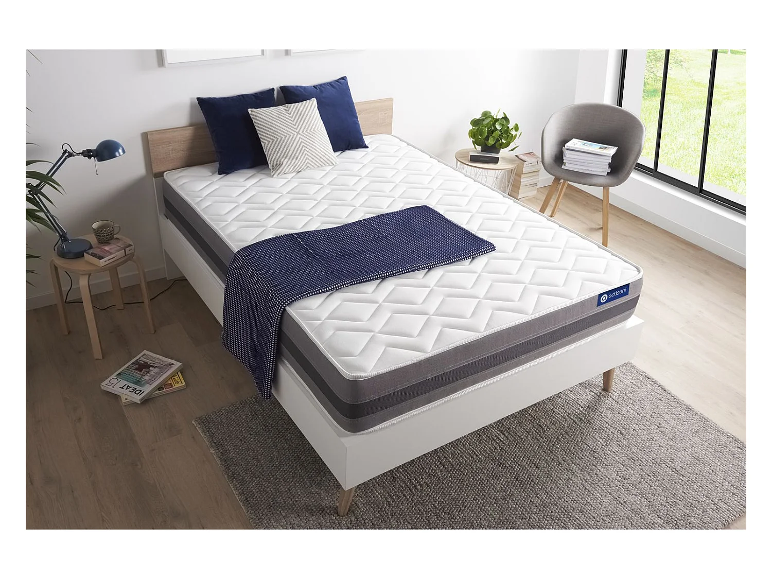 Matelas 140x220 cm Latex et mémoire de forme - Actilatex Relax