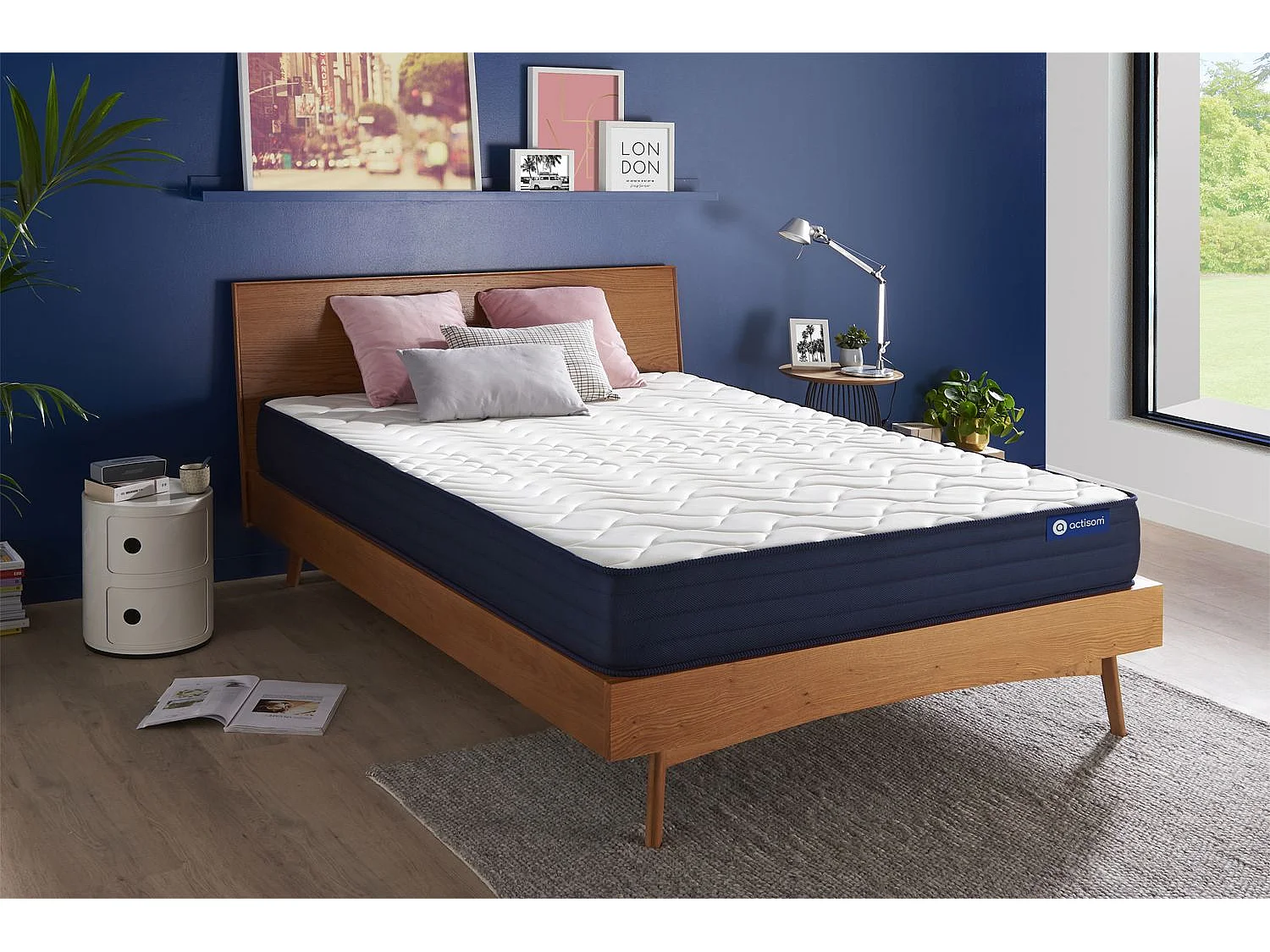 Actiflex life matras 130x190cm , Matrasdikte : 22 cm , Pocketveren en traagschuim , Zeer stevig, 5 comfortzones