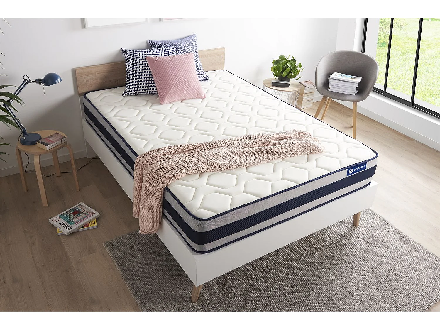 Colchão ACTISOM Actilatex Ergo (140x220 cm - Espuma Viscoelástica- Altura: 24 cm)