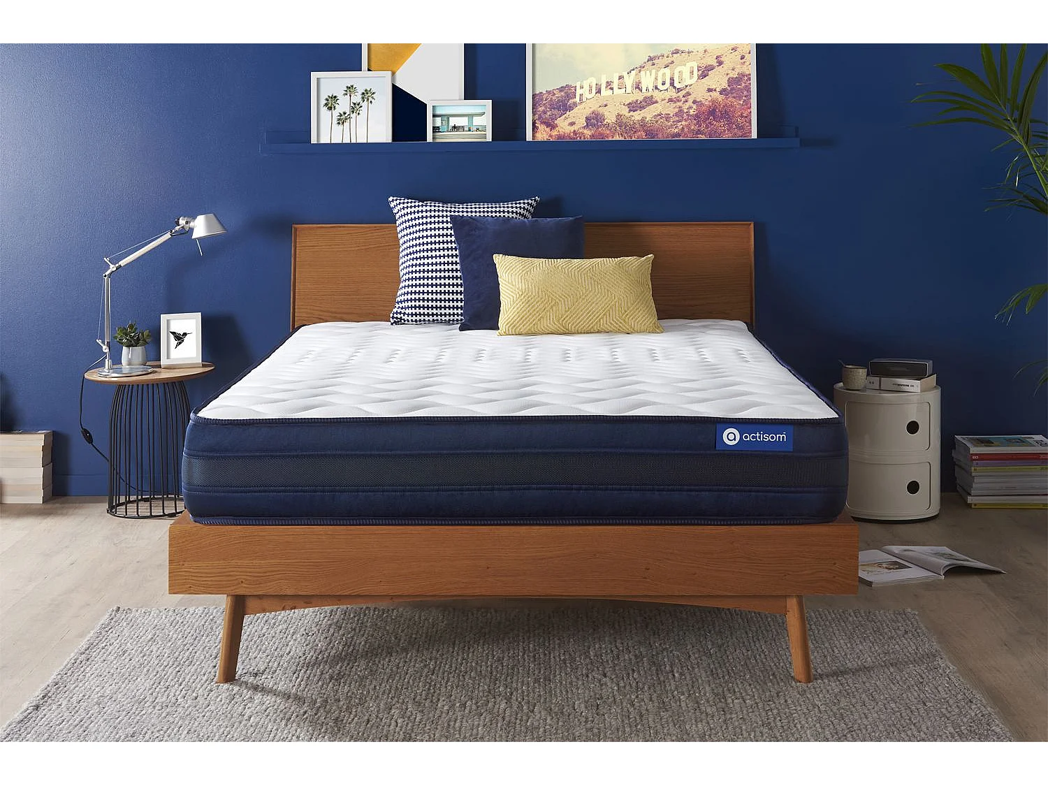 Materasso Actiflex tech 130x200cm - Spessore : 24cm - Molle insacchettate e memory foam - Molto rigido