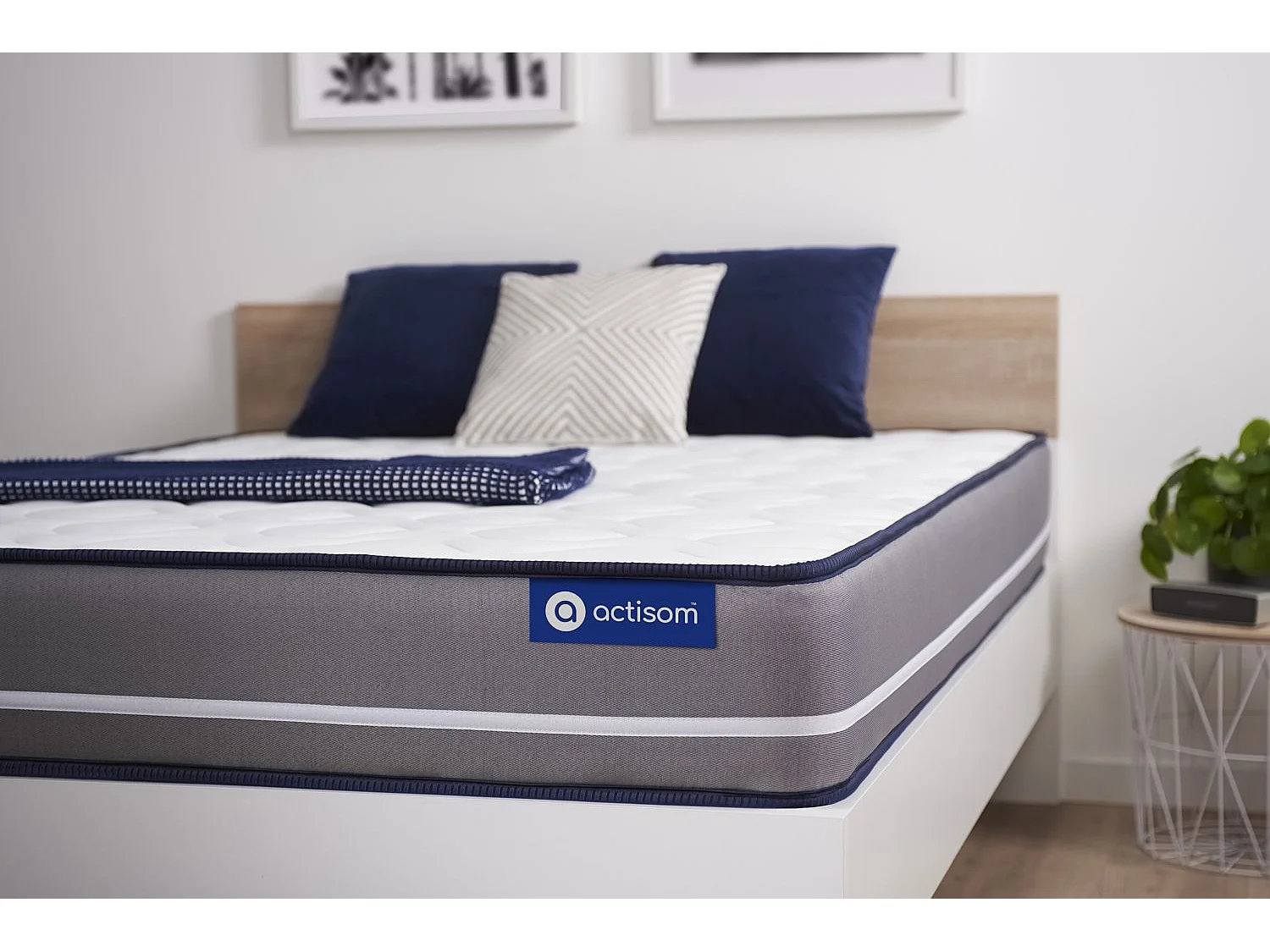 Matelas 90x210 cm Latex et mémoire de forme - Actilatex Pur