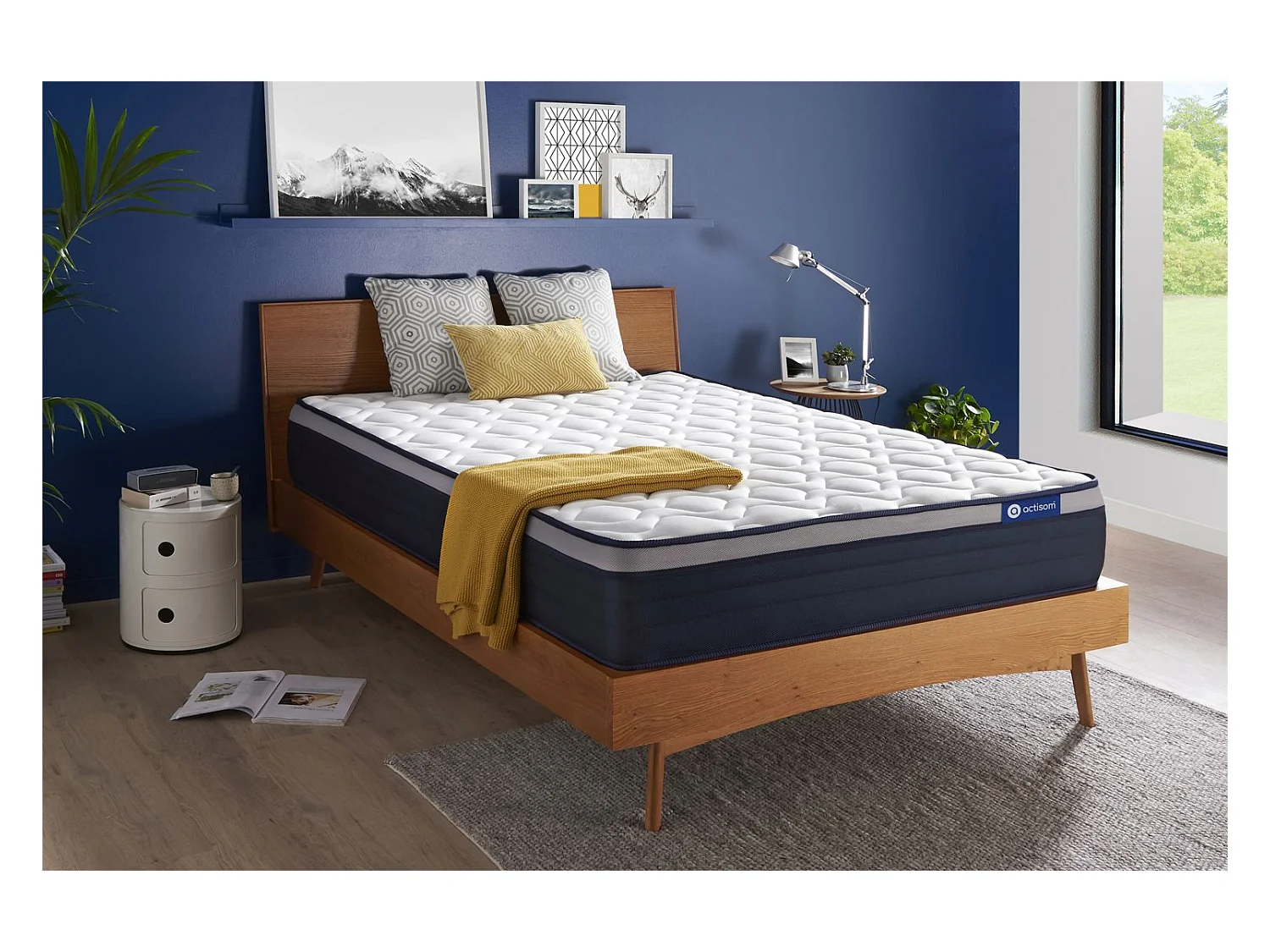 Actiflex max matratze 130x190cm, Taschenfederkern und Memory-Schaum, Härtegrad 4, Höhe :26 cm, 7 Komfortzonen