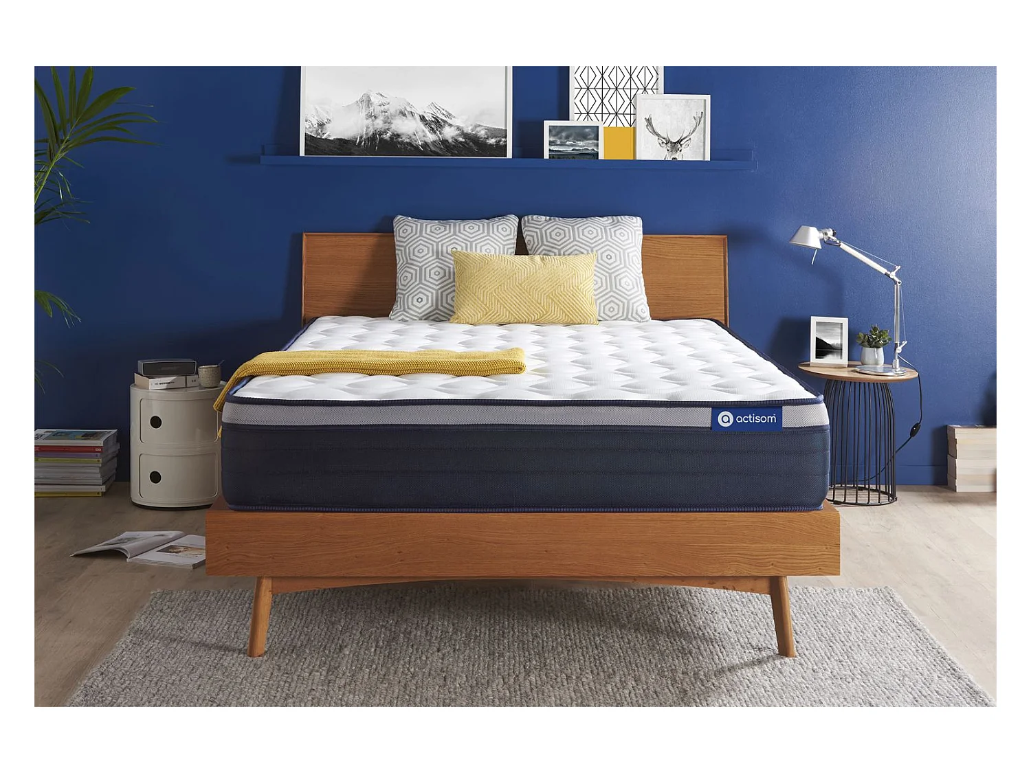 Actiflex max matratze 130x190cm, Taschenfederkern und Memory-Schaum, Härtegrad 4, Höhe :26 cm, 7 Komfortzonen